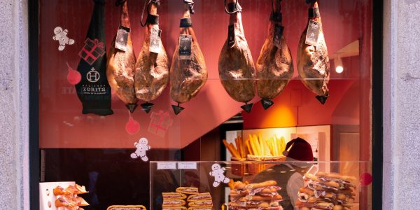 raw meat on display counter